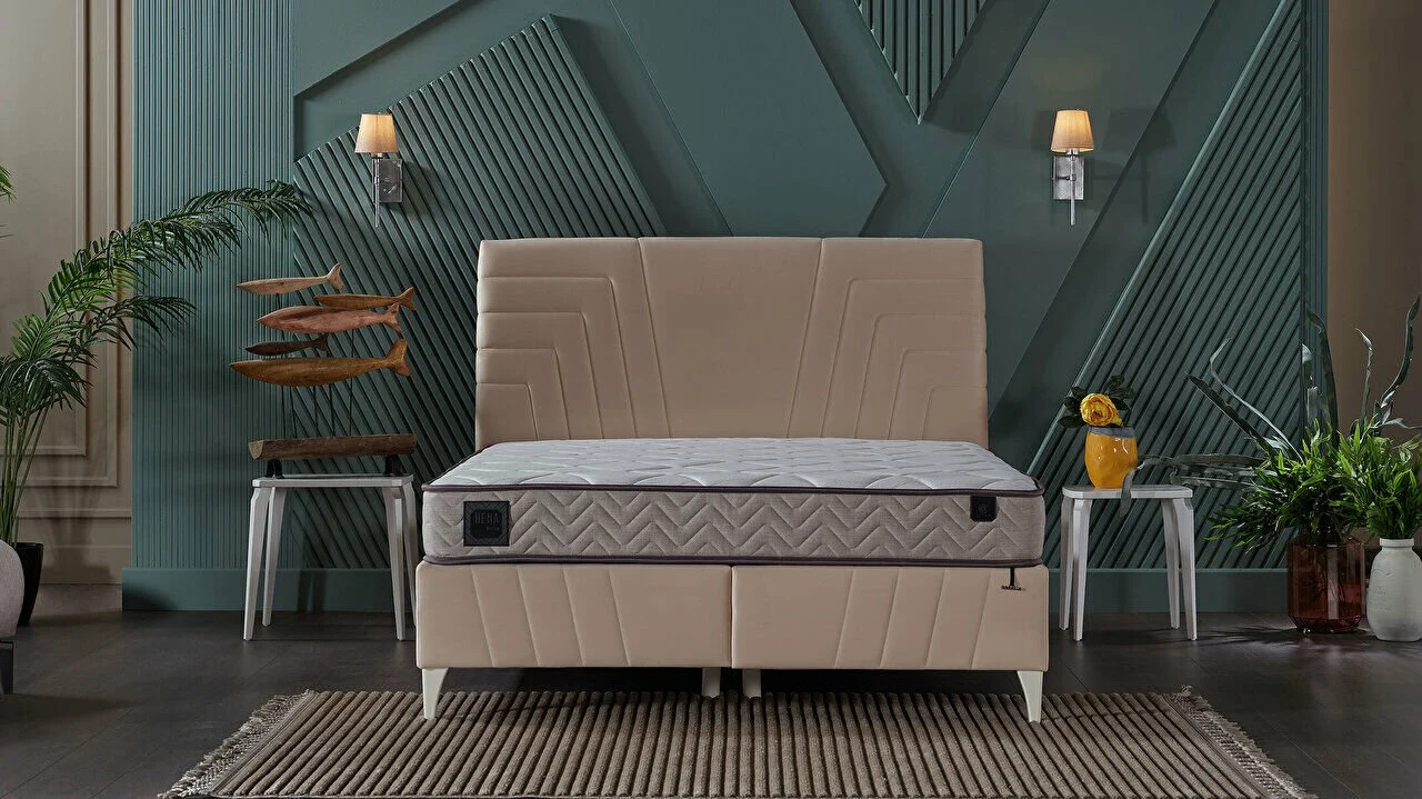 Lit coffre Toria crème