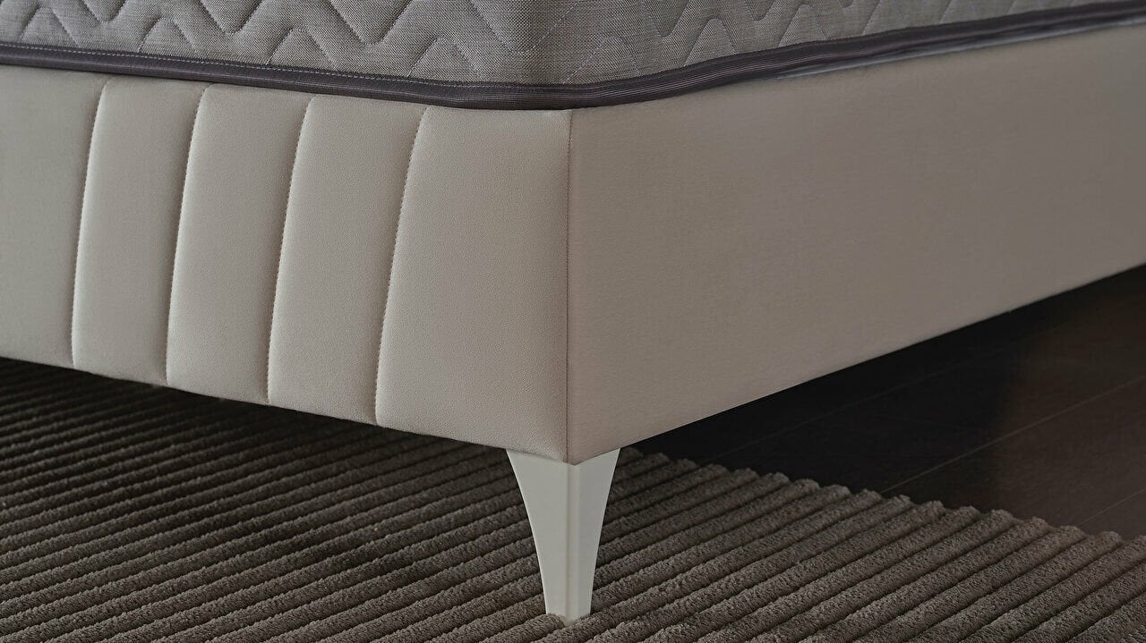 Lit coffre Toria crème