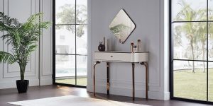 Ensemble de console et miroir Larissa