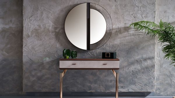 Meuble d'entrée et miroir en provenance de La Havane