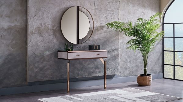 Meuble d'entrée et miroir en provenance de La Havane